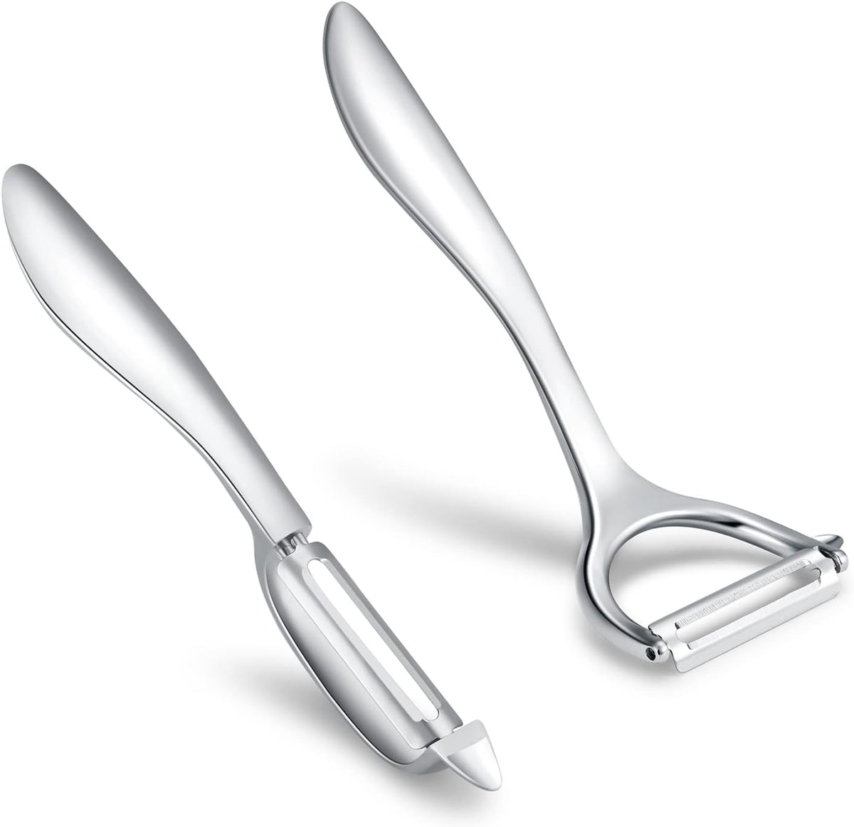 Set of 2 Stainless Steel Vegetable Peeler,Y-Shaped and I-Shaped Stainless Steel Peelers For Potatoes, All Fruits & Veggies¡