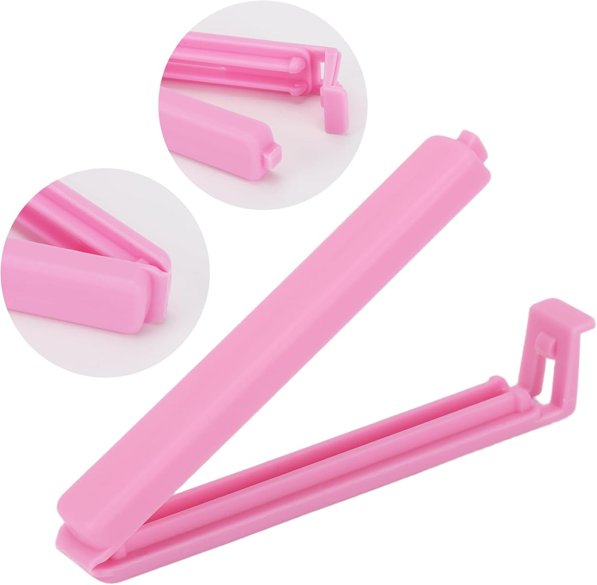 50Pcs Plastic Sealing Bag Chip Clips for Food Packages, Kitchen and Home