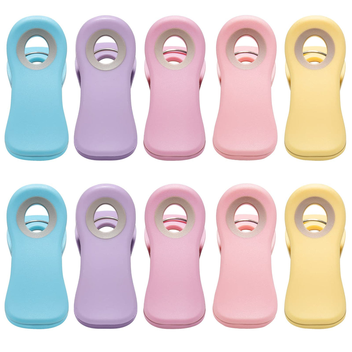 Magnetic Chip Clips 10pack Candy Colors, Grip & Seal