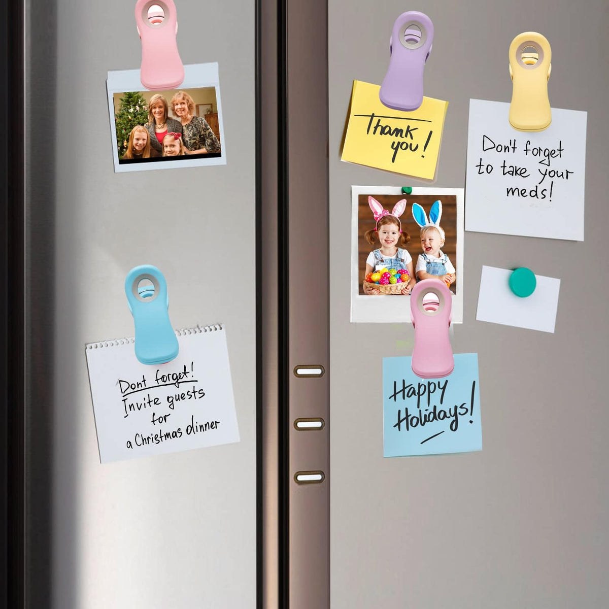 Magnetic Chip Clips 10pack Candy Colors, Grip & Seal