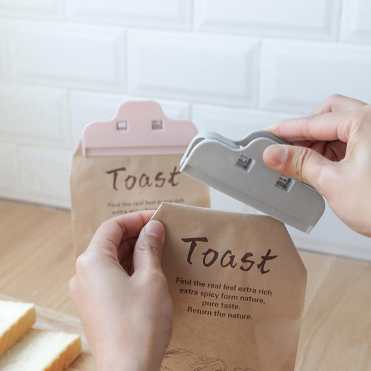 Gripstic Bag Sealers for Food Storage Chip Clips 21Pcs Sealer Sticks