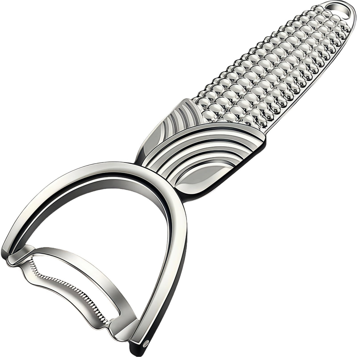 TEEVEA Vegetable Peeler, Stainless Steel Wooden Handle for Potato, Apple