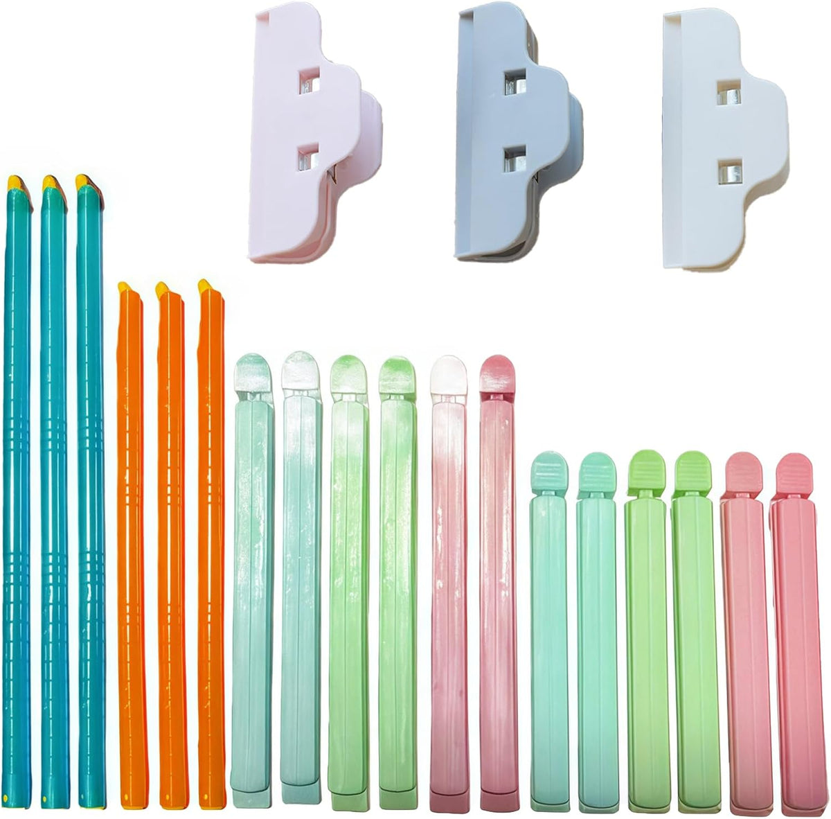 Gripstic Bag Sealers for Food Storage Chip Clips 21Pcs Sealer Sticks