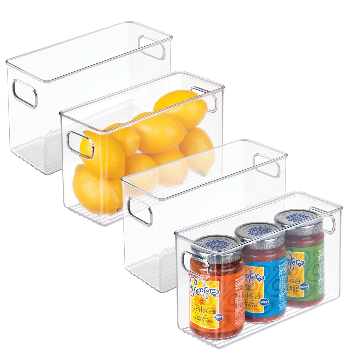 iDesign Slim Storage Bin, Tall Narrow