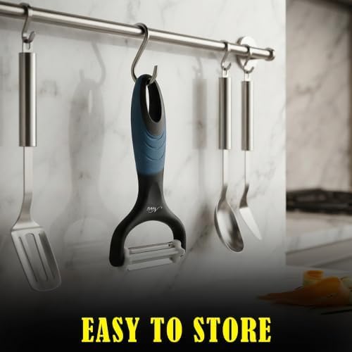 3 in 1 Julienne Peeler, Vegetable Peeler & Fruit Peeler | Premium Julienne Shredder Tool-Multifunctional Y Peelers for Kitchen | Sharp Julian Peeler for Carrot Cucumber-Pelador De Verduras Y Vegetales