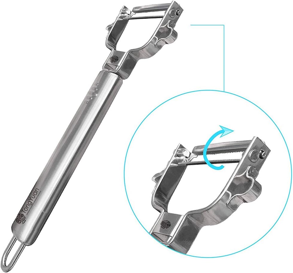 Fruits and Vegetables Peelers -Y Shape Swivel Potato Peeler-Stainless Steel Multifunctional Ultra Sharp Serrated Peeler-Great for Potatoes,Carrot,Apples,Tough-skinned Fruits and Vegetables