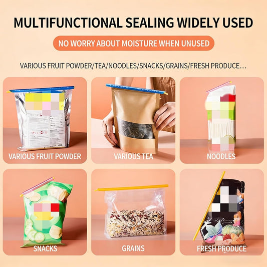Gripstic Bag Sealers for Food Storage Chip Clips 21Pcs Sealer Sticks