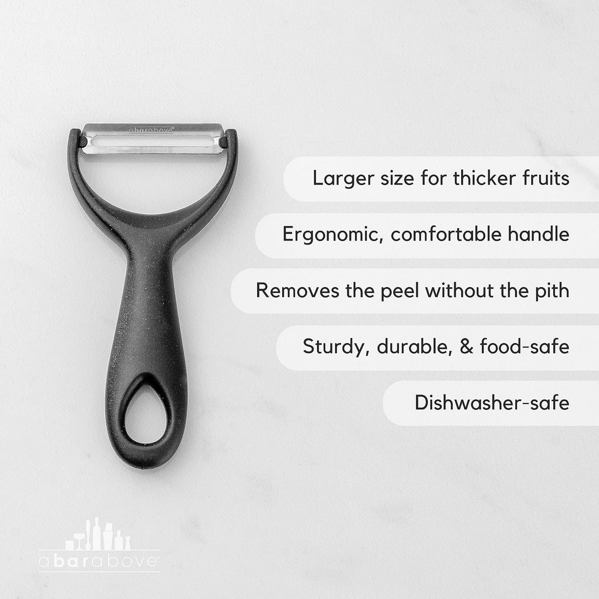 A Bar Above Citrus Peeler, Stainless Steel Fruit Peeler, Gold Finish